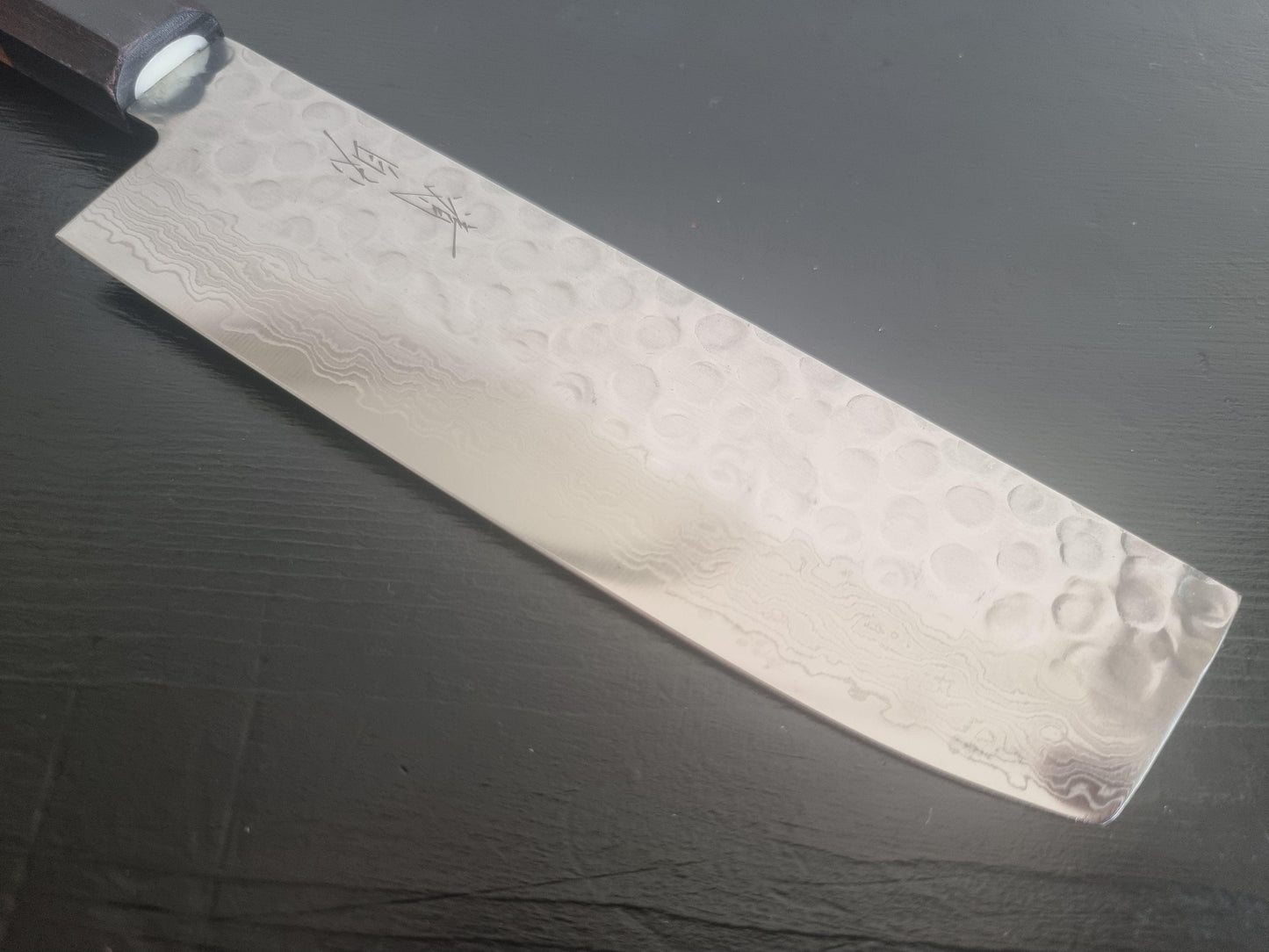 Seisuke Hamono AUS10 Hammered Damascus 175mm Nakiri - The Sharp Chef