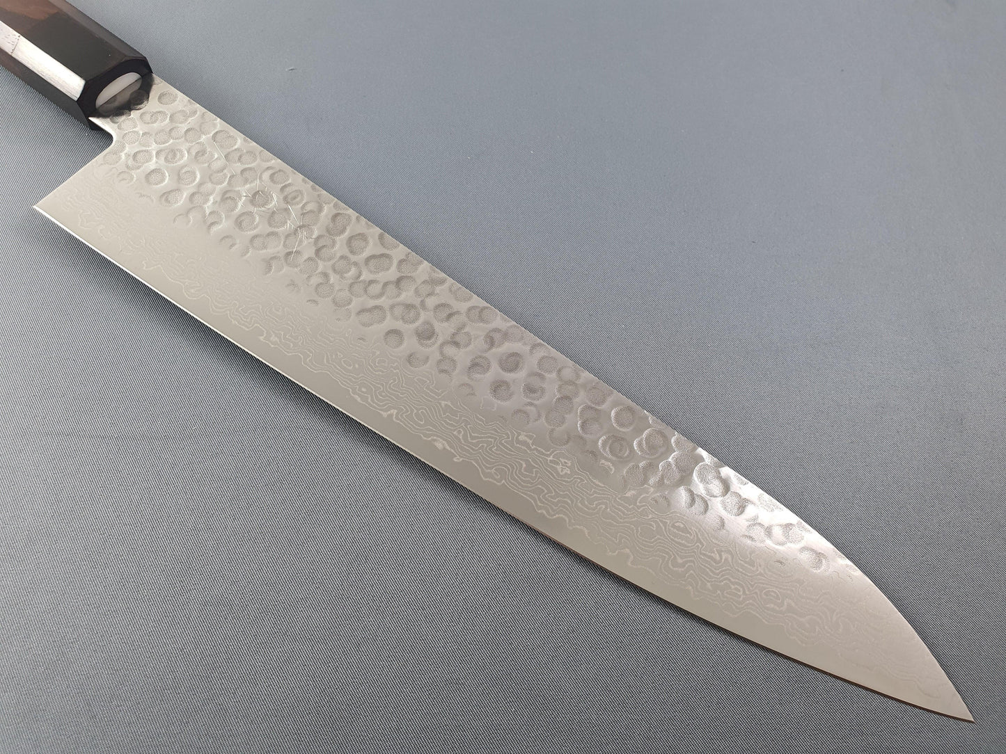 Seisuke Hamono AUS10 Hammered Damascus 240mm Gyuto - The Sharp Chef