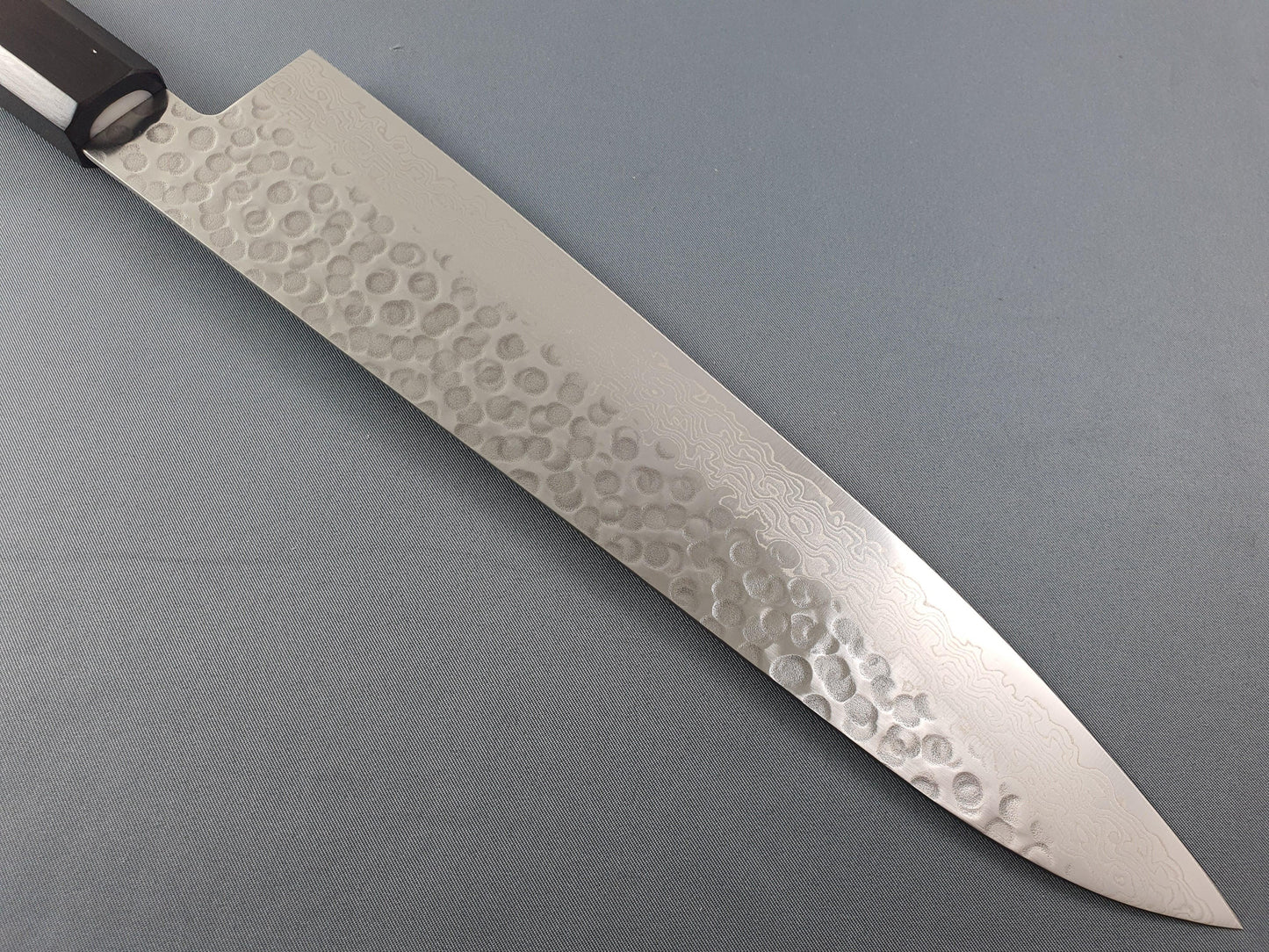 Seisuke Hamono AUS10 Hammered Damascus 240mm Gyuto - The Sharp Chef