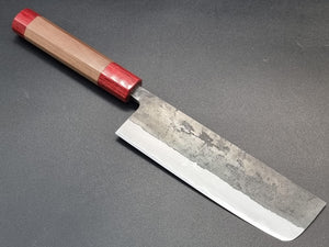 Seisuke Hamono Blue 2 Kurouchi 165mm Nakiri - The Sharp Chef