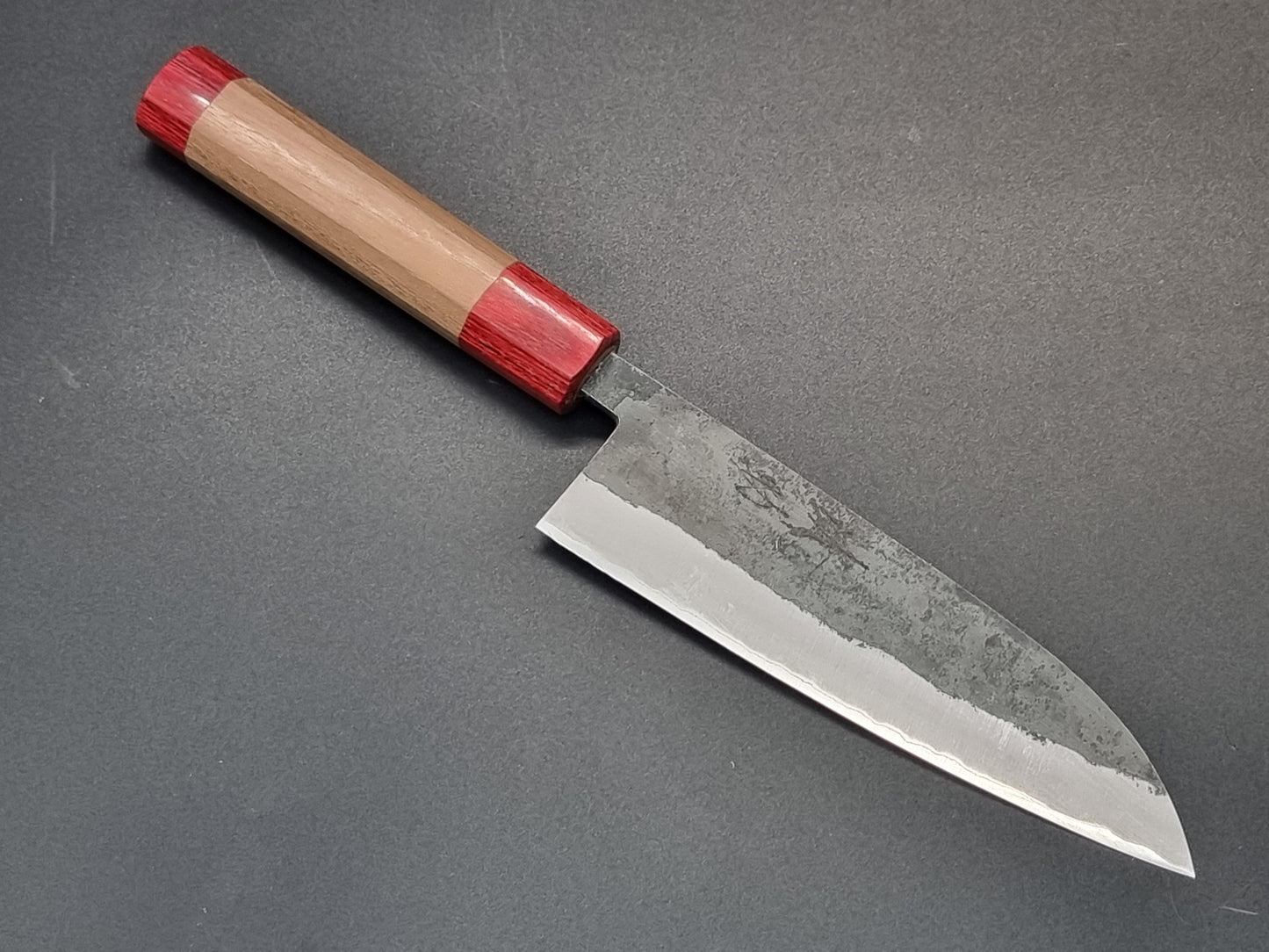 Seisuke Hamono Blue 2 Kurouchi 165mm Santoku - The Sharp Chef