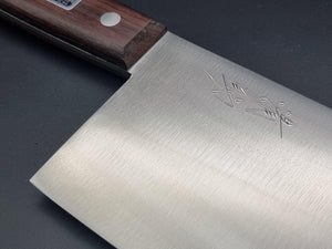Seisuke Hamono Carbon Steel Chinese Knife 180mm Chopper - The Sharp Chef