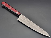 Seisuke Hamono Ginsan/Silver 3 Nashiji 135mm Petty - Red Handle - The Sharp Chef