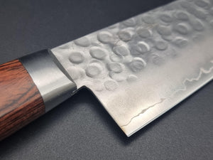 Seisuke Hamono Swedish Steel Hammered Gyuto 180mm - The Sharp Chef