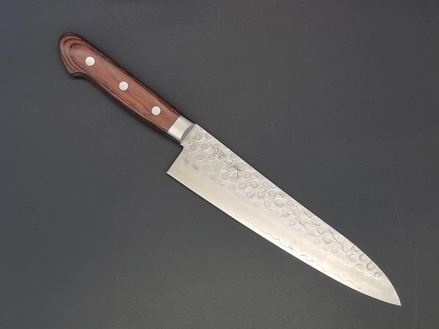 Seisuke Hamono Swedish Steel Hammered Gyuto 210mm - The Sharp Chef