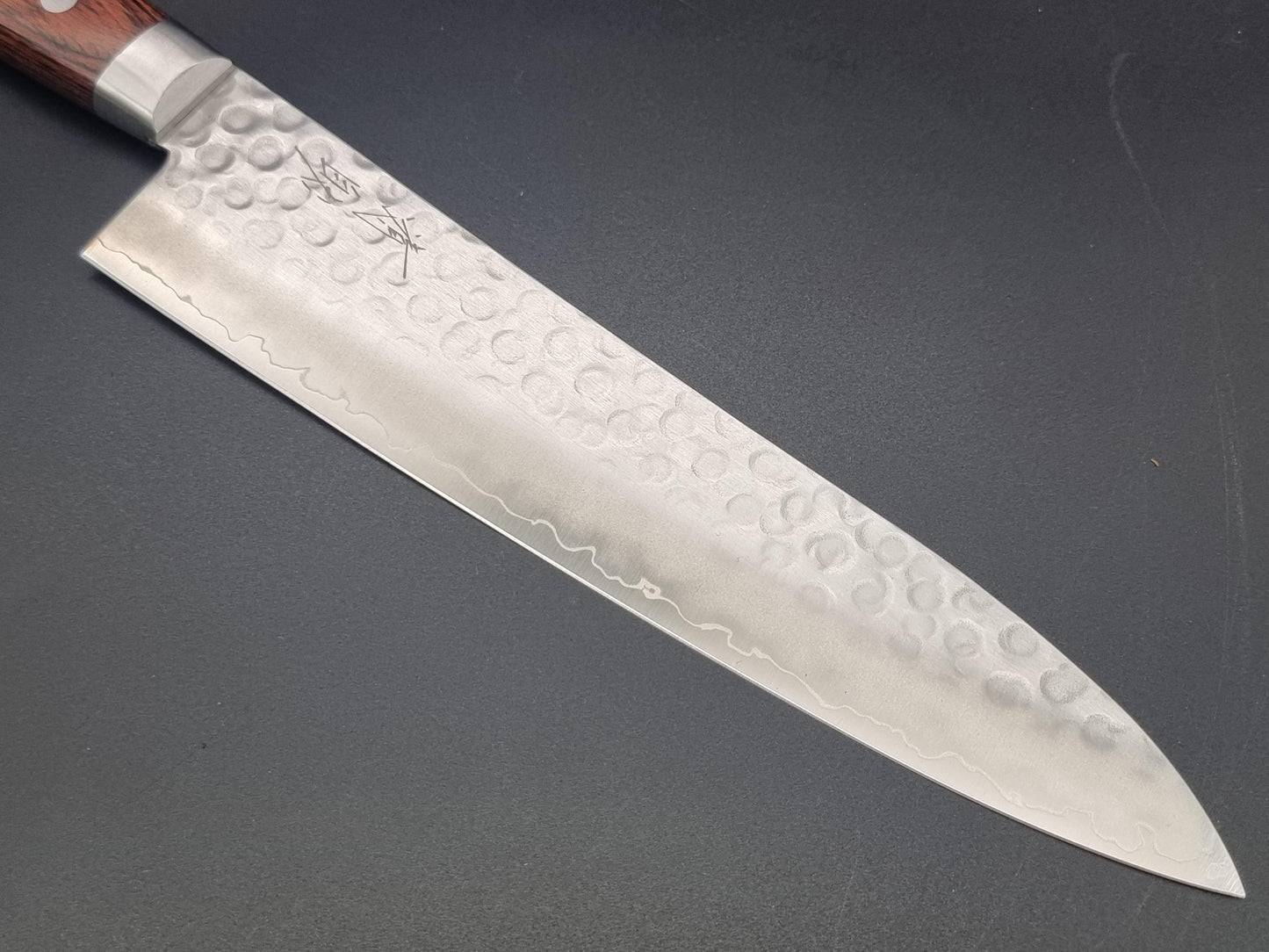 Seisuke Hamono Swedish Steel Hammered Gyuto 210mm - The Sharp Chef