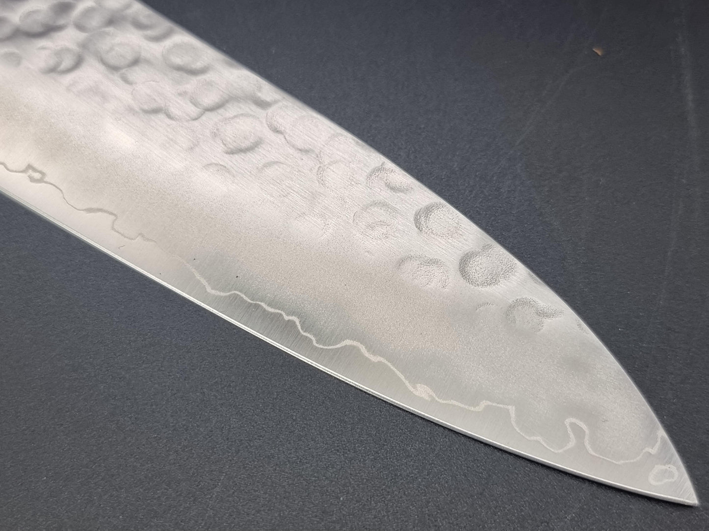 Seisuke Hamono Swedish Steel Hammered Gyuto 210mm - The Sharp Chef