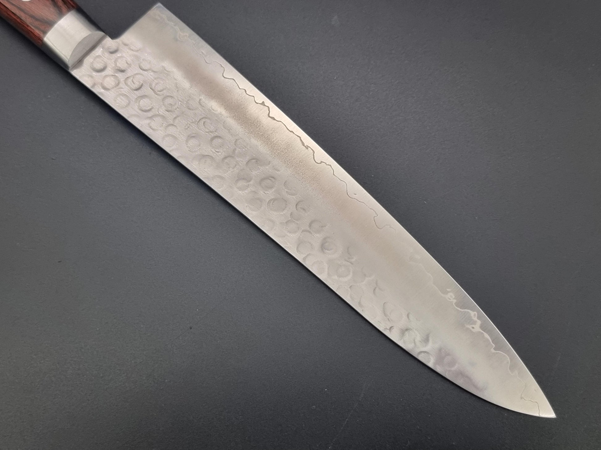 Seisuke Hamono Swedish Steel Hammered Gyuto 210mm - The Sharp Chef