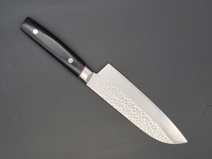 Seisuke Hamono VG10 Hammered 170mm Santoku - The Sharp Chef