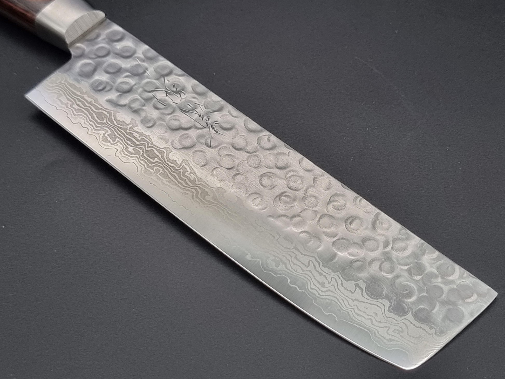 Seisuke Hamono VG10 Hammered Damascus 165mm Nakiri - The Sharp Chef