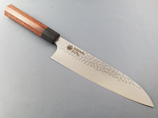 Seki Kanetsugu VG2 Hammered 170mm Santoku Knife - The Sharp Chef