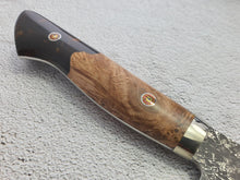 Shigeki Tanaka R2/SG2 Damascus 170mm Santoku Knife with Custom Handle - The Sharp Chef