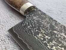 Shigeki Tanaka R2/SG2 Damascus 170mm Santoku Knife with Custom Handle - The Sharp Chef