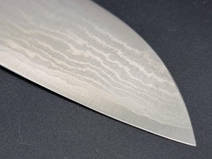 Shigeki Tanaka VG10 Damascus 170mm Santoku - The Sharp Chef