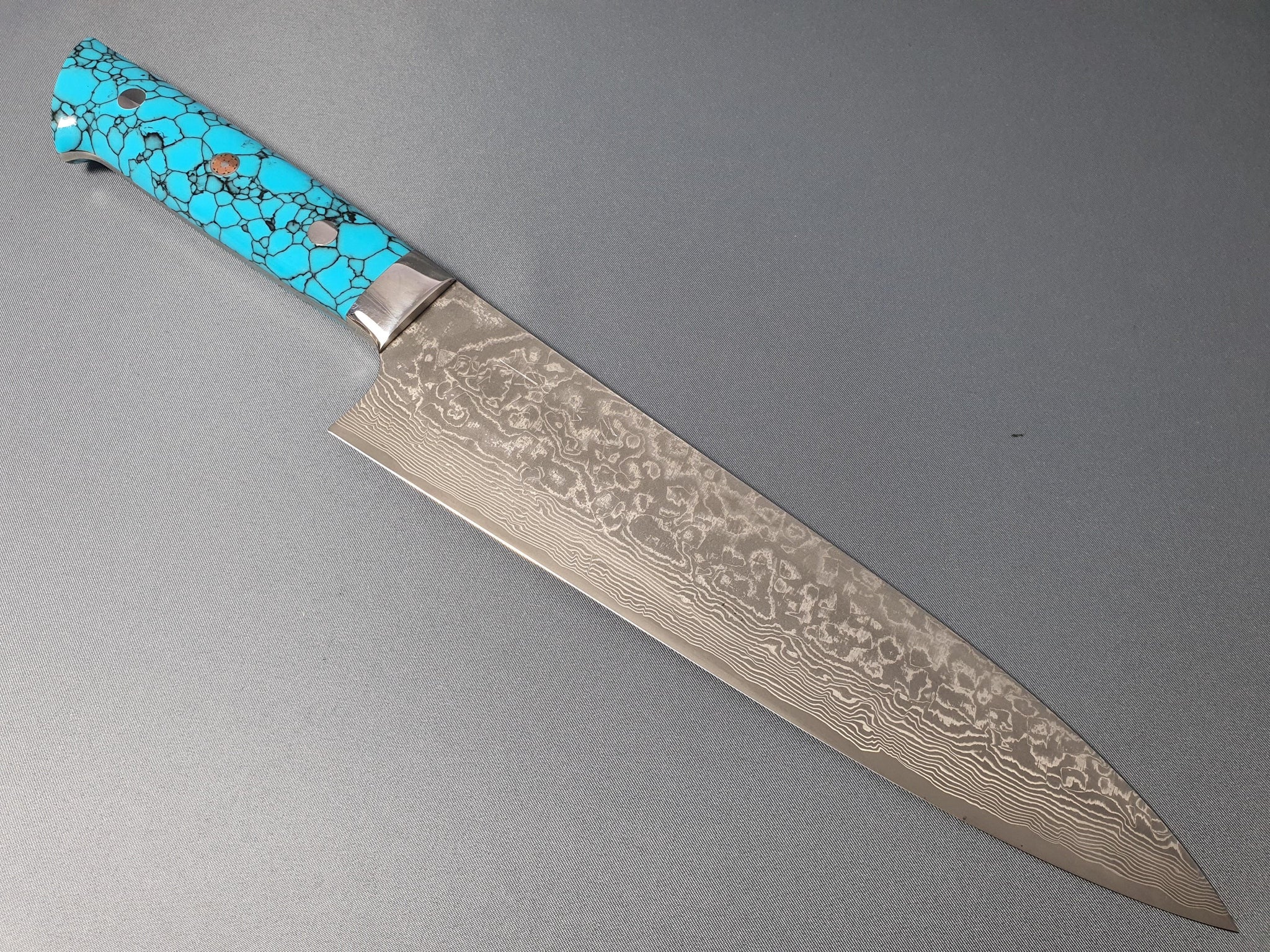 Takeshi Saji R2 Diamond Finish Damascus TCA Japanese Chef's Gyuto