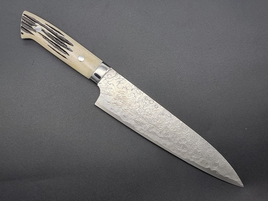 Takeshi Saji R2/SG2 Diamond Damascus 210mm Gyuto Knife with Special Handle - The Sharp Chef