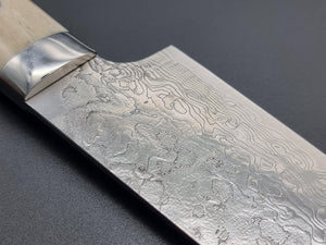 Takeshi Saji R2/SG2 Diamond Damascus 210mm Gyuto Knife with Special Handle - The Sharp Chef