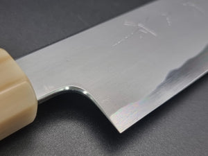 Tetsujin Blue 2 Kasumi 240mm Sujihiki with Ebony Buffalo Handle - The Sharp Chef