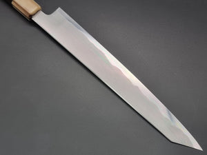 Tetsujin Blue 2 Kasumi 240mm Sujihiki with Ebony Buffalo Handle - The Sharp Chef