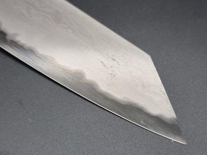 Tetsujin Blue 2 Metal Flow 210mm Kiritsuke Gyuto with Ebony Buffalo Handle - The Sharp Chef