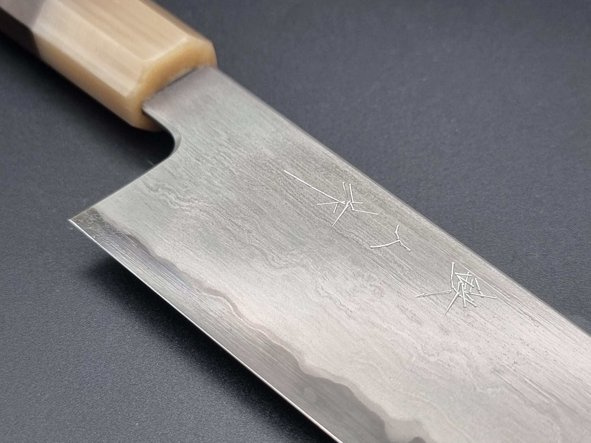 Tetsuhiro Blue steel 2 Nakiri vegetable knife 160mm (6.3) Black