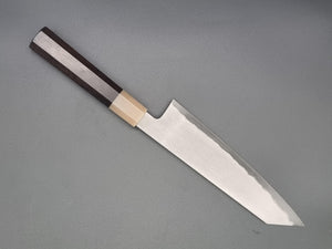 Tetsujin Blue 2 Metal Flow 210mm Kiritsuke Gyuto with Ebony Buffalo Handle - The Sharp Chef