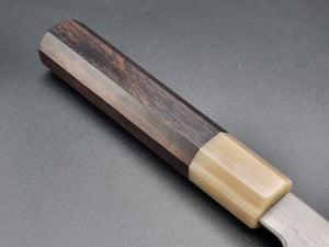 Tetsujin Blue 2 Metal Flow 210mm Kiritsuke Gyuto with Ebony Buffalo Handle - The Sharp Chef