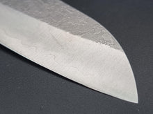 Yoshimi Kato AS Blue Super Nashiji 165mm Santoku - The Sharp Chef