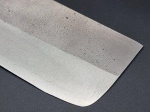 Yoshimi Kato AS Blue Super Nashiji 170mm Nakiri with Ebony Buffallo Handle - The Sharp Chef