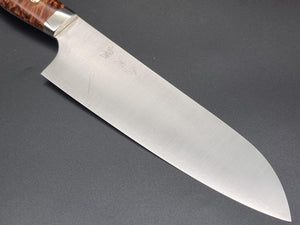 Yoshimi Kato R2/SG2 Migaki 180mm Santoku - The Sharp Chef