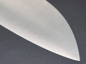 Yoshimi Kato R2/SG2 Migaki 180mm Santoku - The Sharp Chef